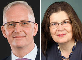 Oberbürgermeister Wolfram Leibe und Bürgermeisterin Agelika Birk.