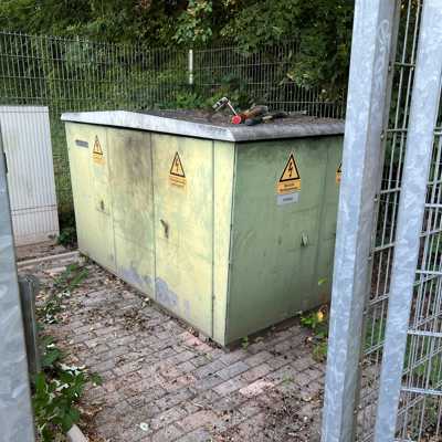 Die Mittelspannungsstation im Südbad, deren Kurzschluss einen Stromausfall auslöste. Foto: Presseamt Stadt Trier/Michael Schmitz
