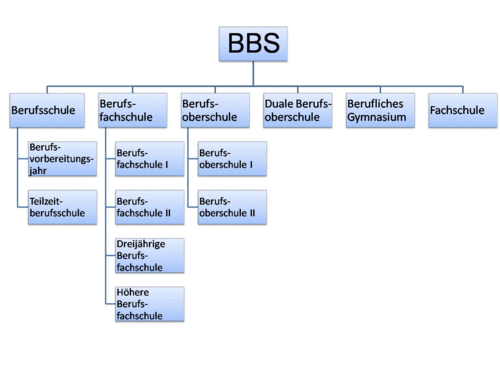 Typenschema der Berufsbildenden Schulen. Quelle: Bildungsserver Rheinland-Pfalz 